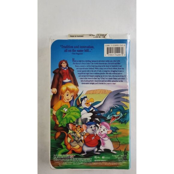 The Rescuers Down Under VHS Tape - Disney Black Diamond Classic - Picture 5 of 6